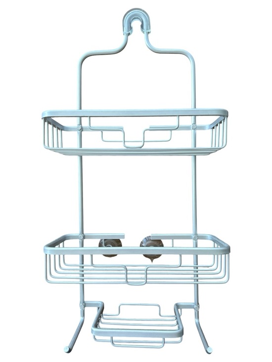 Zenna Home Other - Zenna Home Rustproof Hanging Shower Caddy Satin Chrome Sturdy Metal